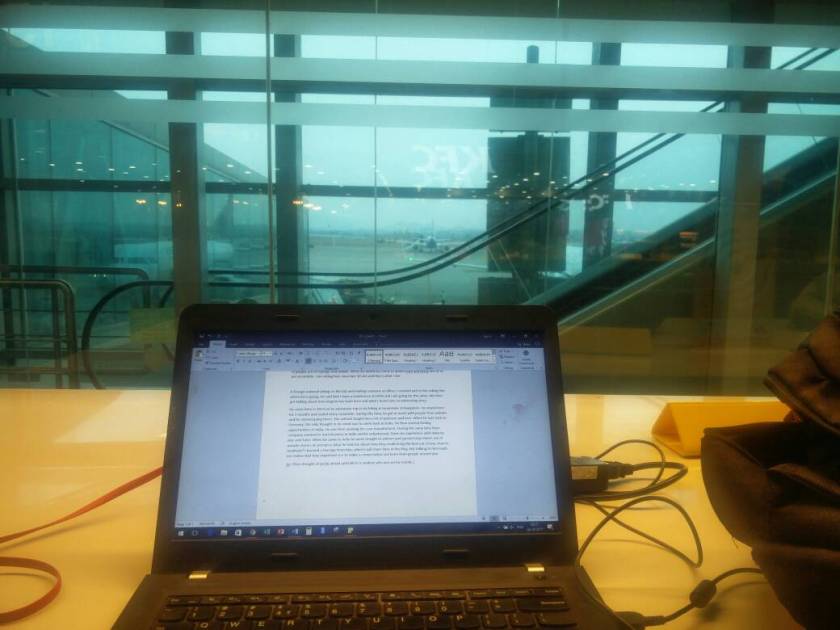 desk at airport